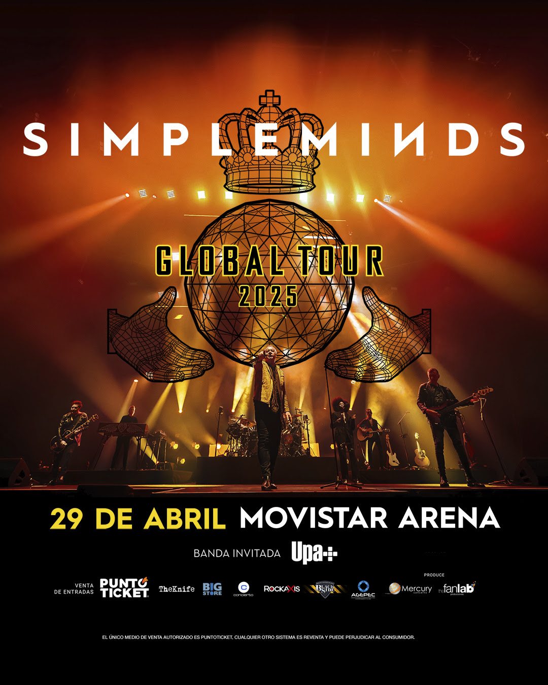 Upa+ abrirá el regreso de Simple Minds a Chile